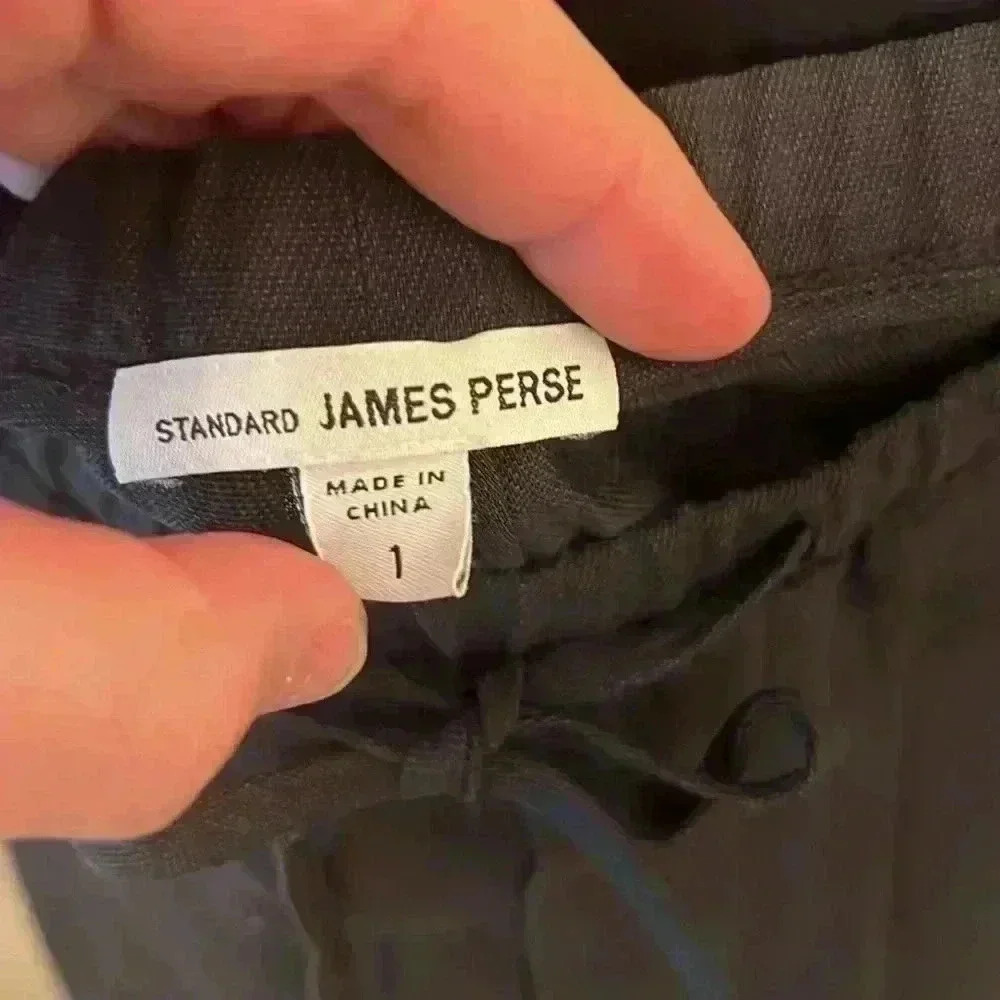 James Perse Ankle Length Drawstring Pants-Sz 1/S